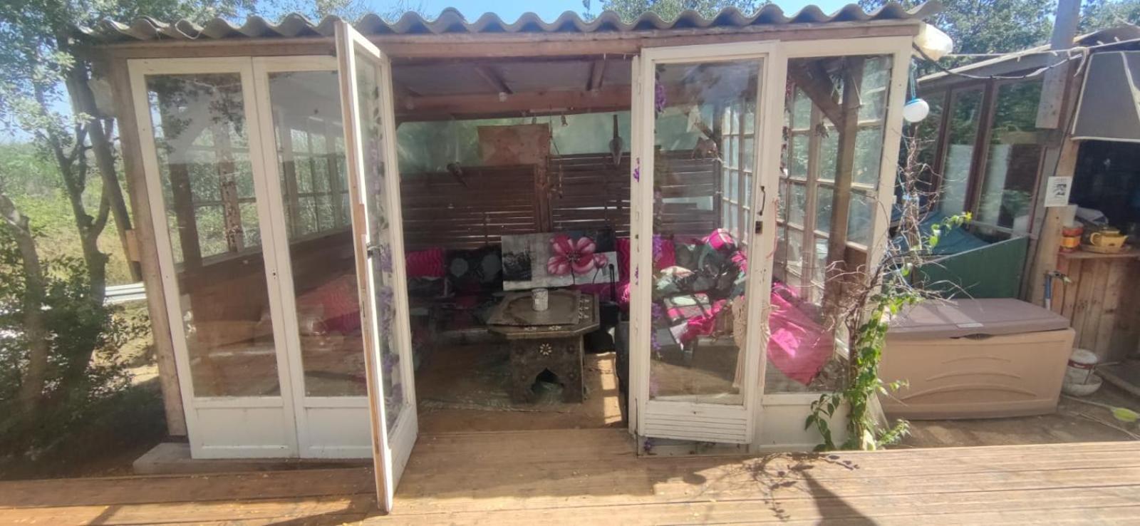 Mobilhome Vintage Dans Camping A La Ferme Ponteilla Luaran gambar